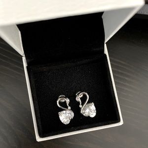 Swarovski Swan Earrings